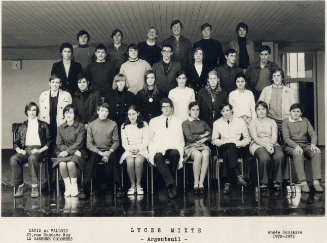 La classe de premire, 1970-1971