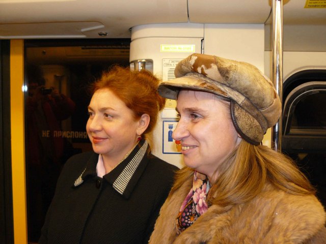 Dans le métro, les femmes