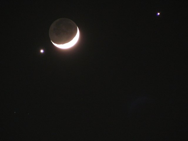 Lune, Jupiter et Vnus...